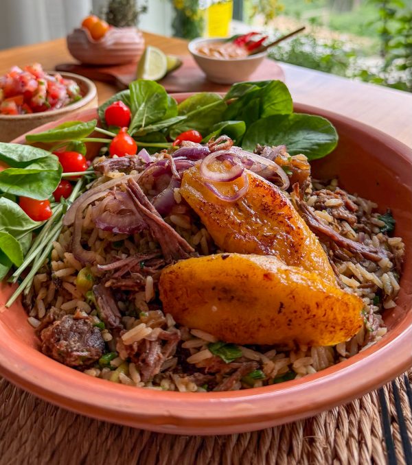 Arroz de Costela da Travessia - Slow-Braised Beef Rib Rice with Caramelized Onions